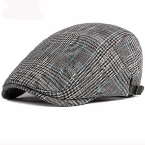 Plymouth Tartan Cotton Flat Cap