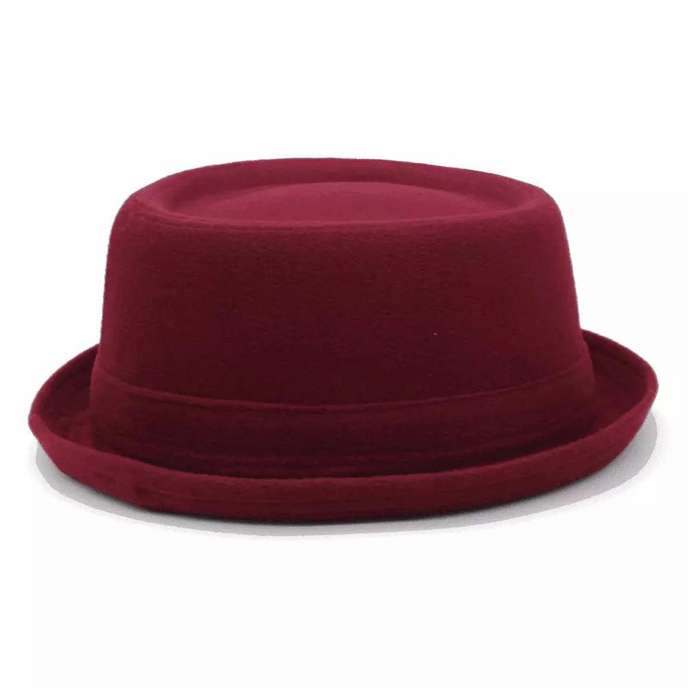 Poitiers Feathers Wool Porkpie Hat