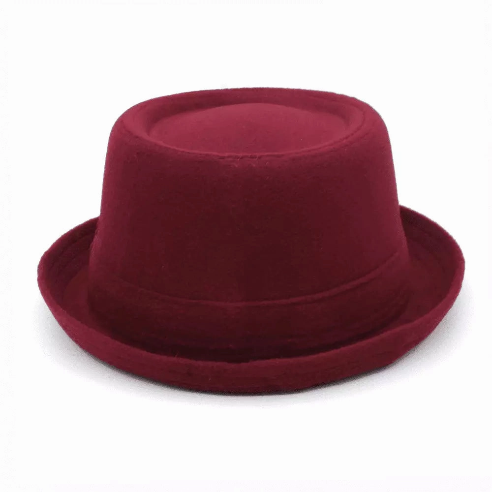 Poitiers Feathers Wool Porkpie Hat