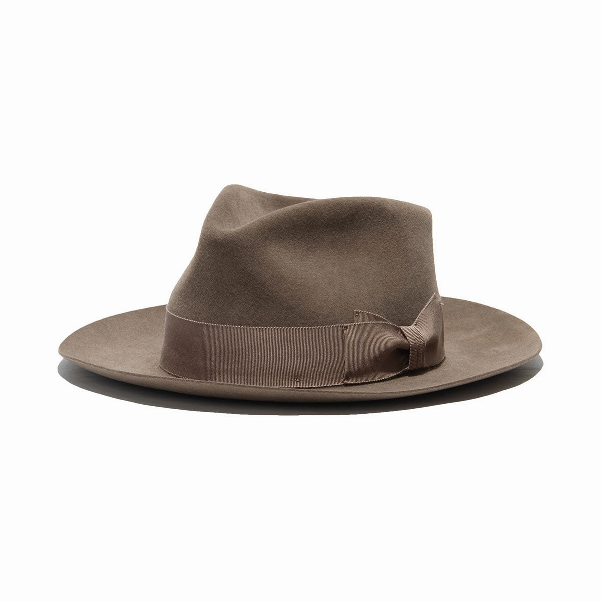 POLKAP RABBIT FUR FELT HAT - Beige