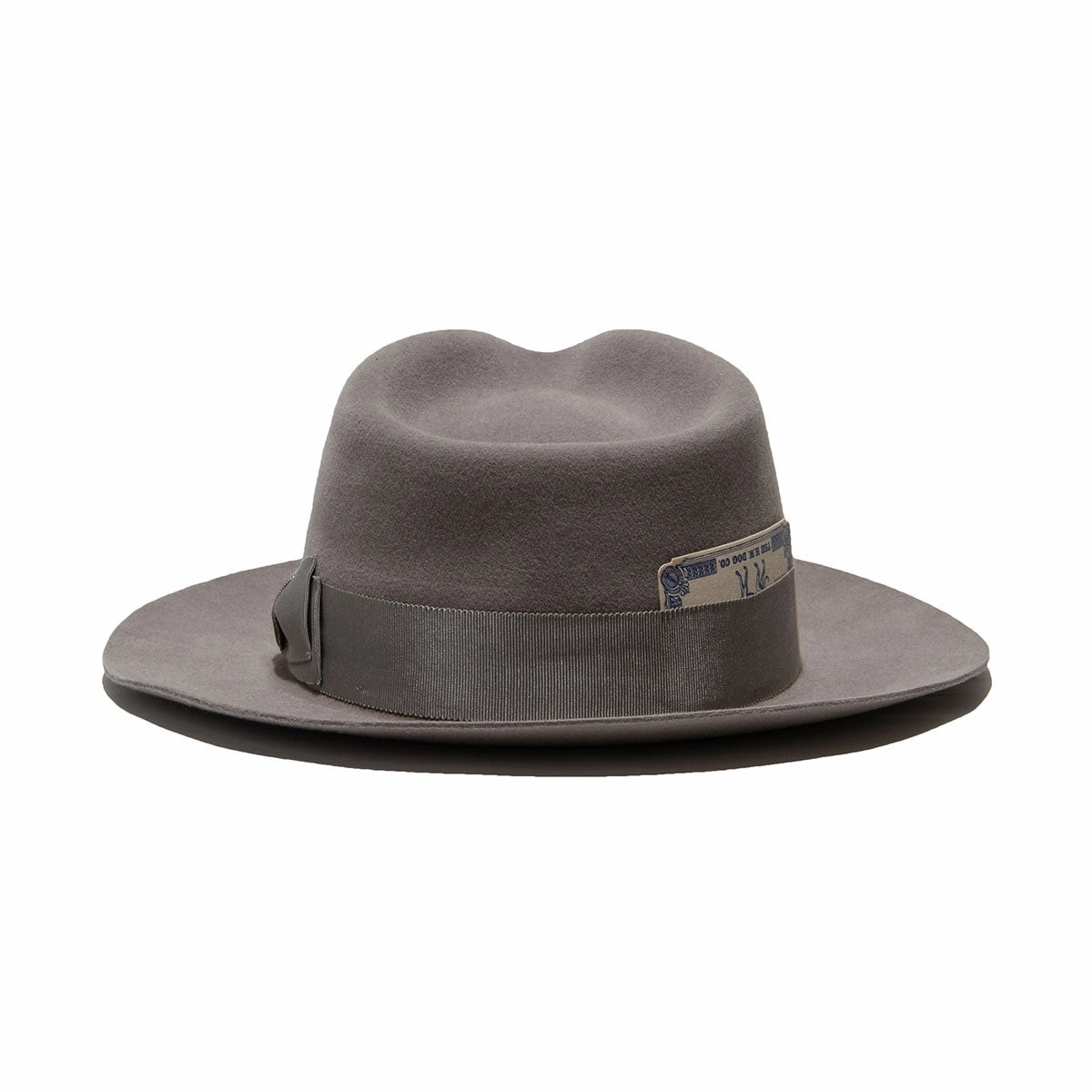 POLKAP RABBIT FUR FELT HAT - L.Grey