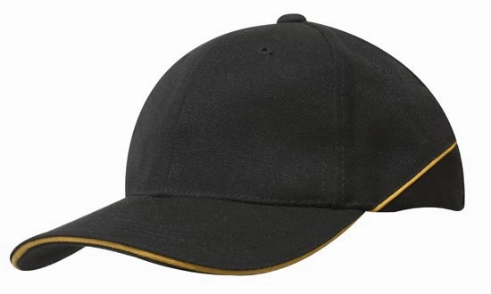 Premium American Twill Cap with Sandwich - Custom Embroidered