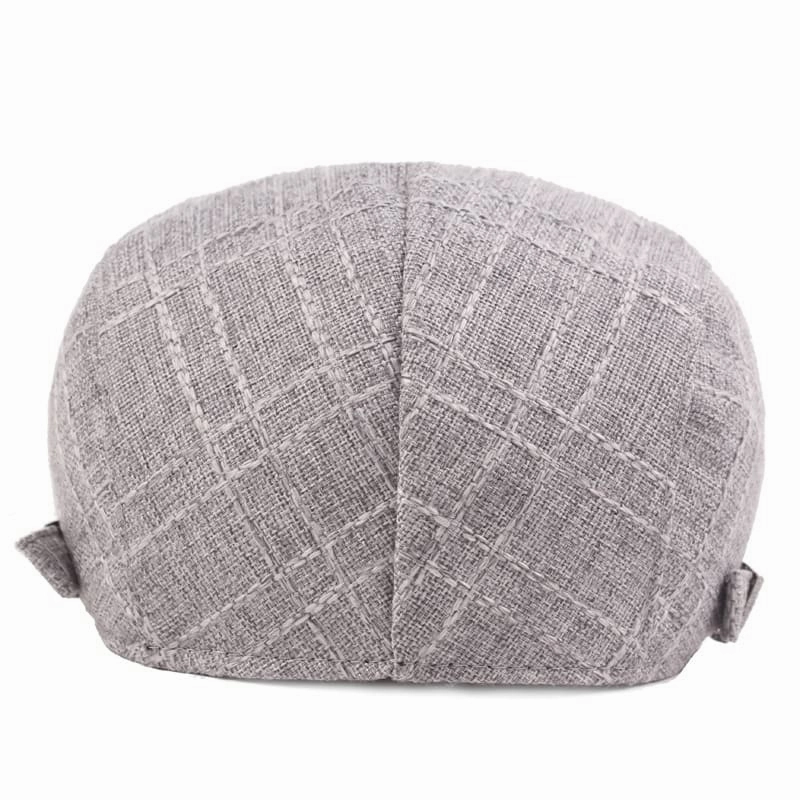 Preston Plaid Cotton Flat Cap