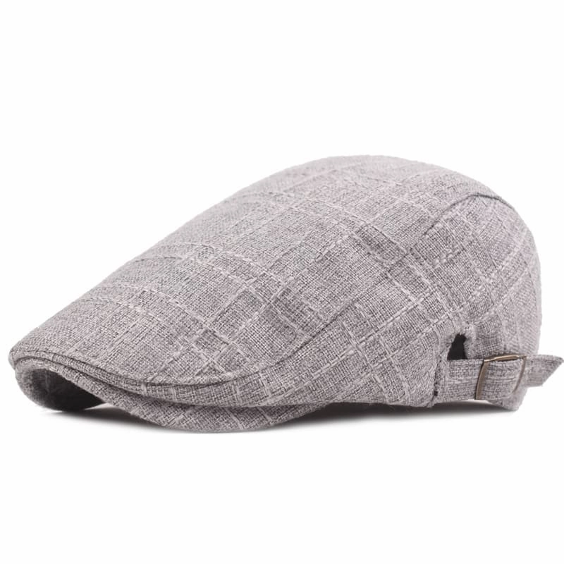 Preston Plaid Cotton Flat Cap