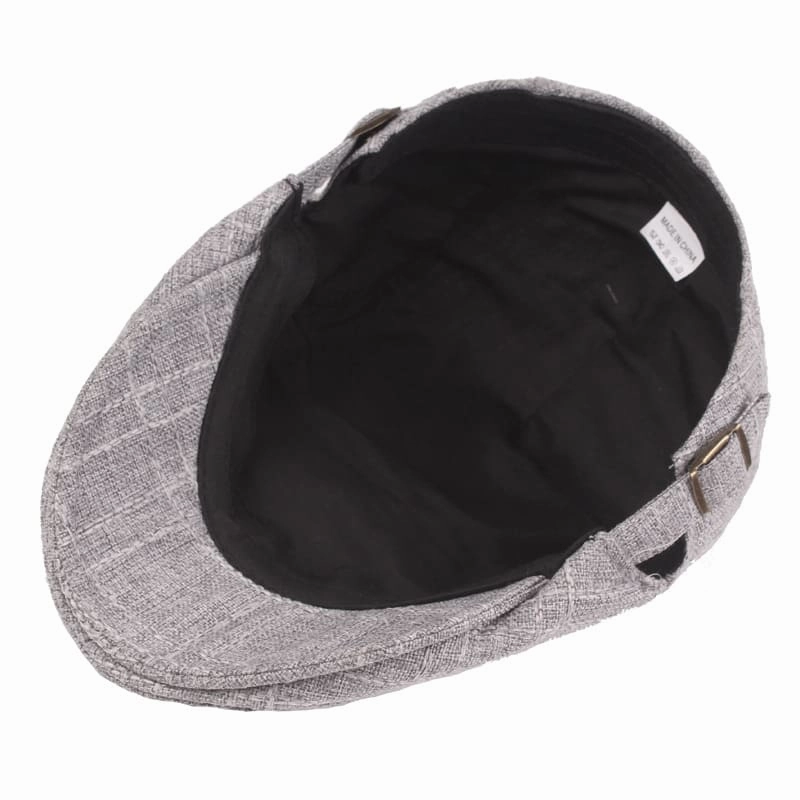 Preston Plaid Cotton Flat Cap