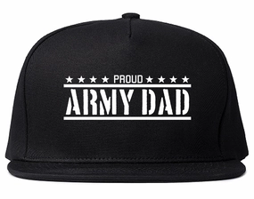 Proud Army Dad Military Mens Snapback Hat