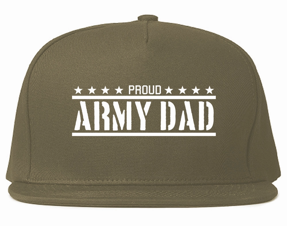 Proud Army Dad Military Mens Snapback Hat