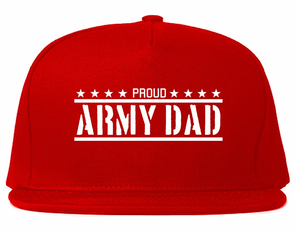 Proud Army Dad Military Mens Snapback Hat