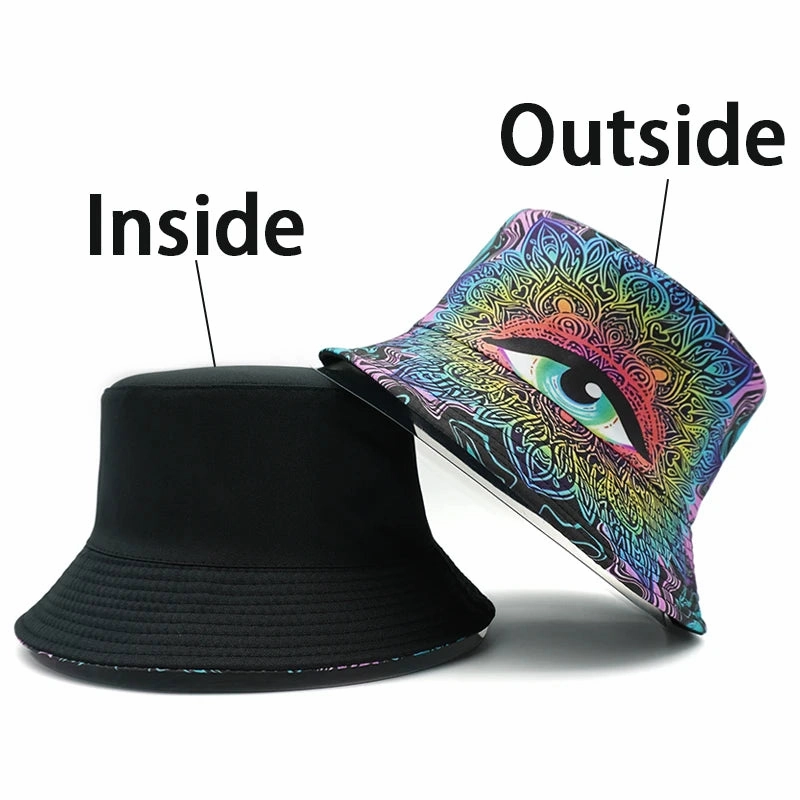 Psilocibe Eye Reversible Bucket Hat