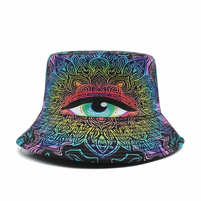 Psilocibe Eye Reversible Bucket Hat