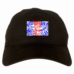 Puerto Rico Red Blue Flag Dad Hat Cap