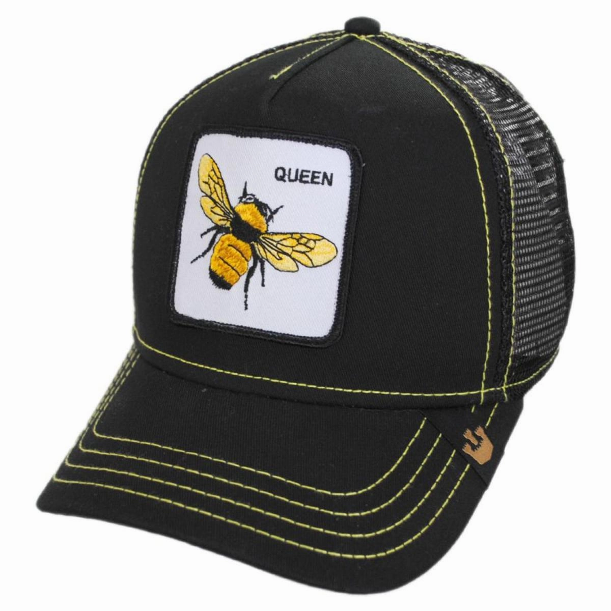 Queen Bee Mesh Trucker Snapback Baseball Cap