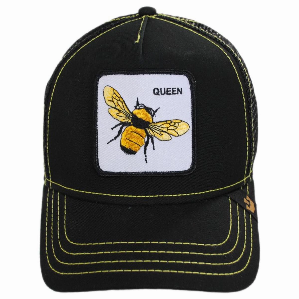 Queen Bee Mesh Trucker Snapback Baseball Cap