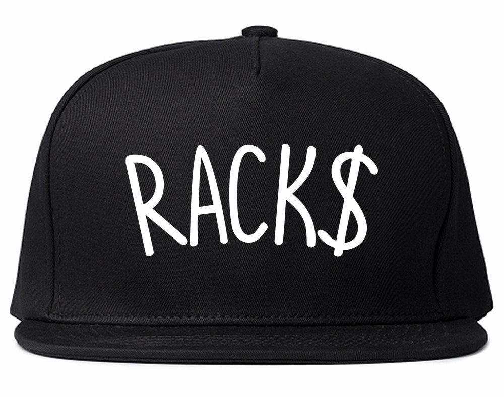 Racks Money Sign Mens Snapback Hat