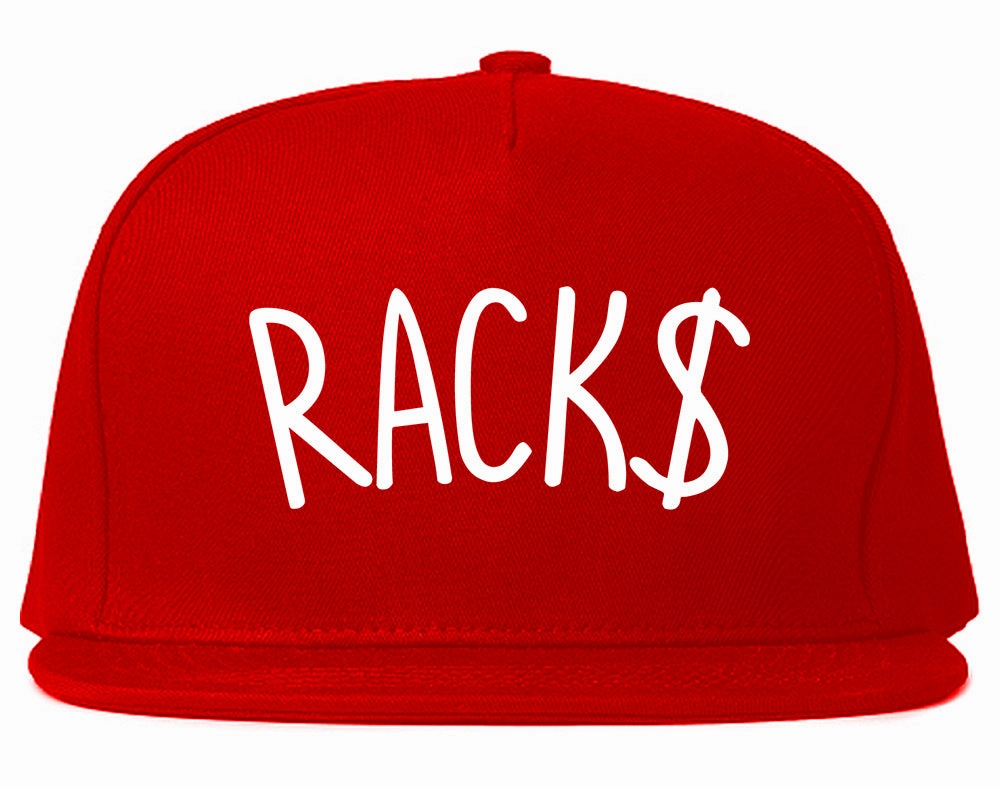Racks Money Sign Mens Snapback Hat