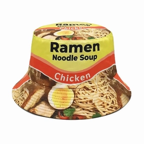 Ramen Noodle Soup Reversible Bucket Hat