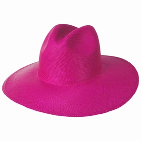 Ranchero Panama Straw Fedora Hat
