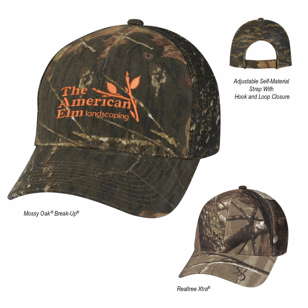 Realtree? And Mossy Oak? Hunter's Retreat Mesh Back Camouflage Cap