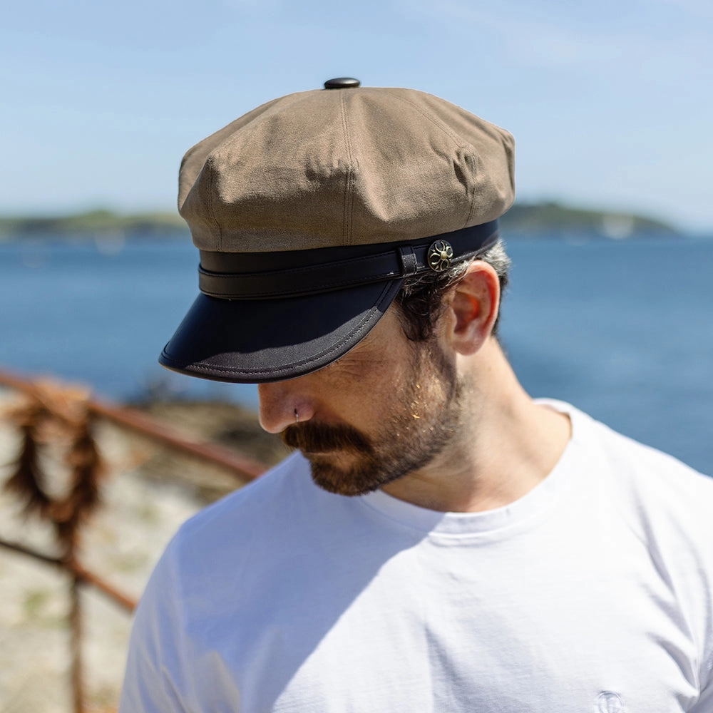 Rebel Motorcycle Cap - British Tan