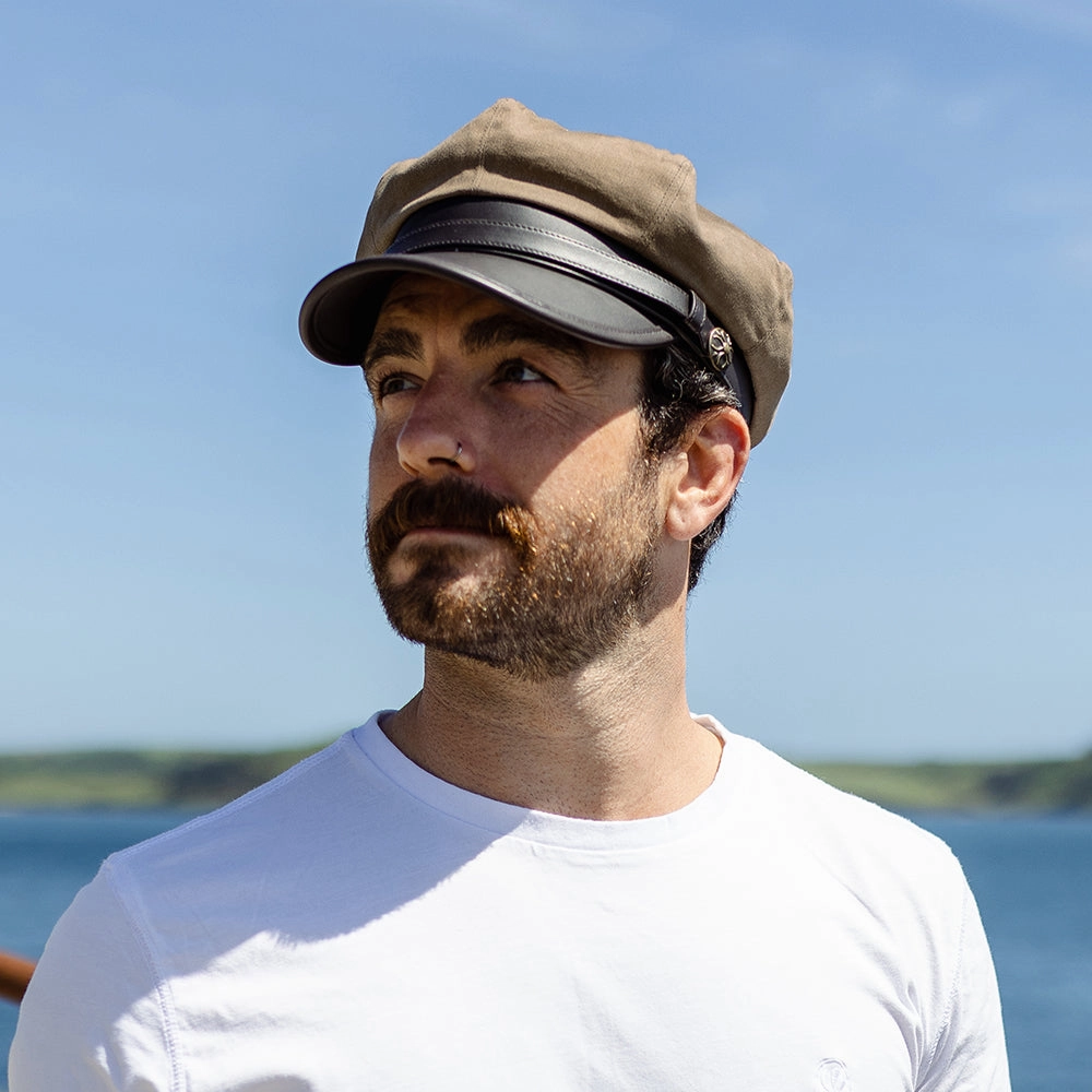Rebel Motorcycle Cap - British Tan