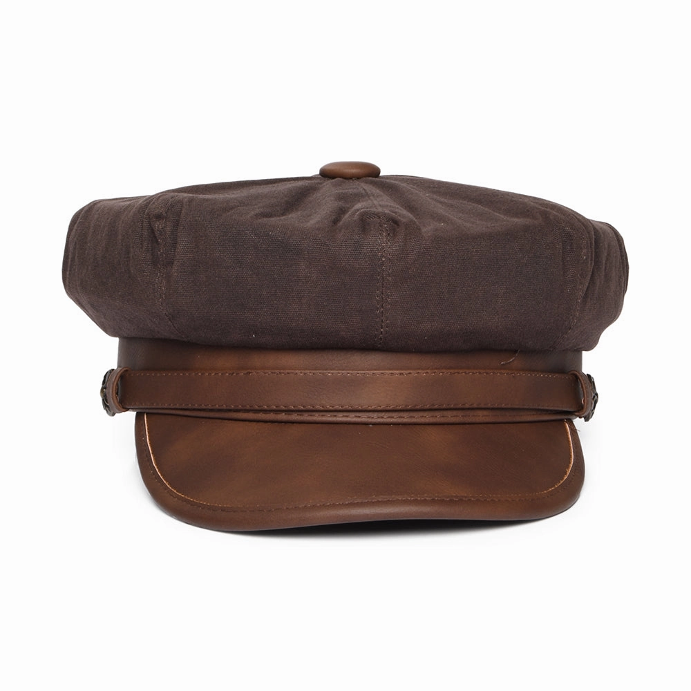Rebel Motorcycle Cap - Brown