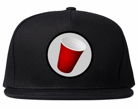 Red Party Cup Chest Mens Snapback Hat