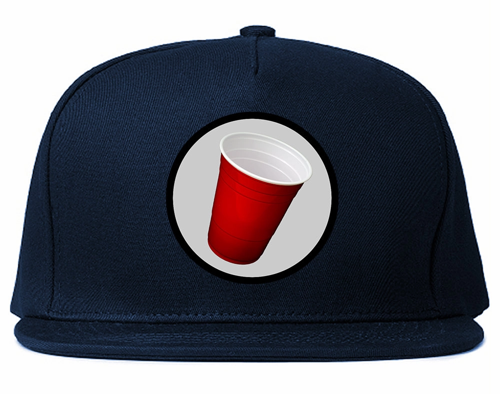 Red Party Cup Chest Mens Snapback Hat