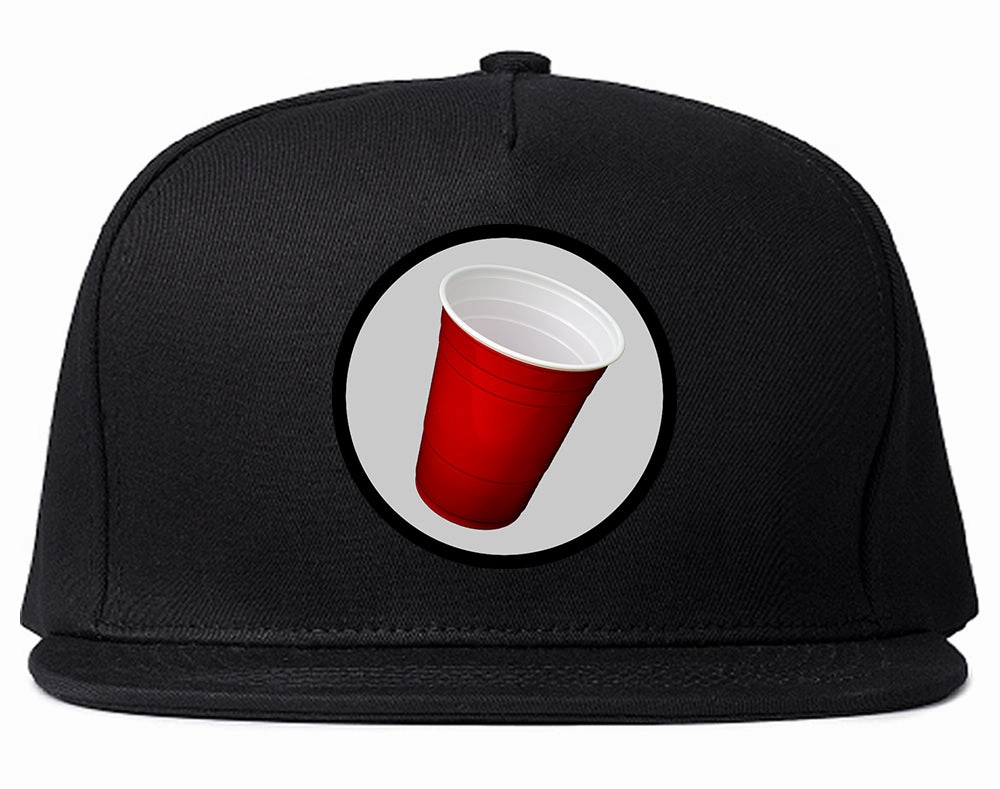 Red Party Cup Chest Mens Snapback Hat