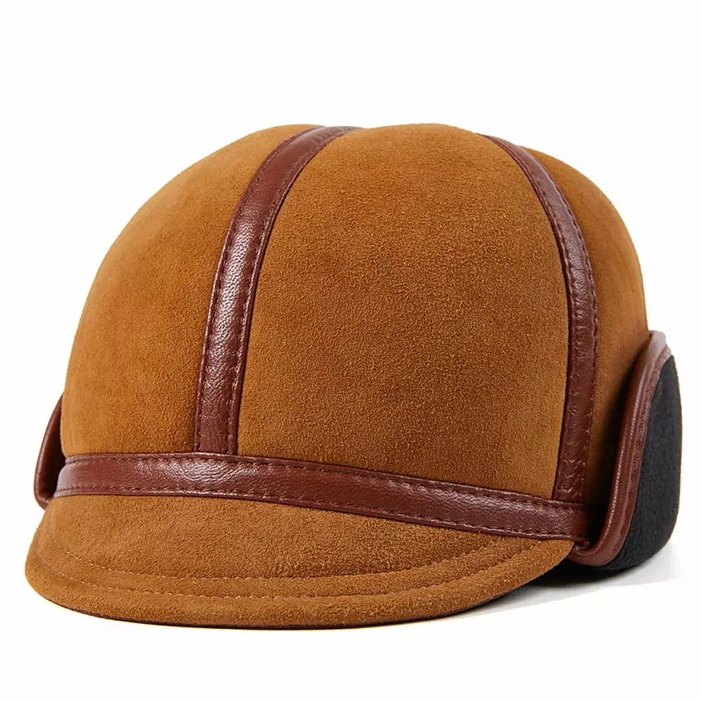 Renton Earflaps Genuine Leather Cap