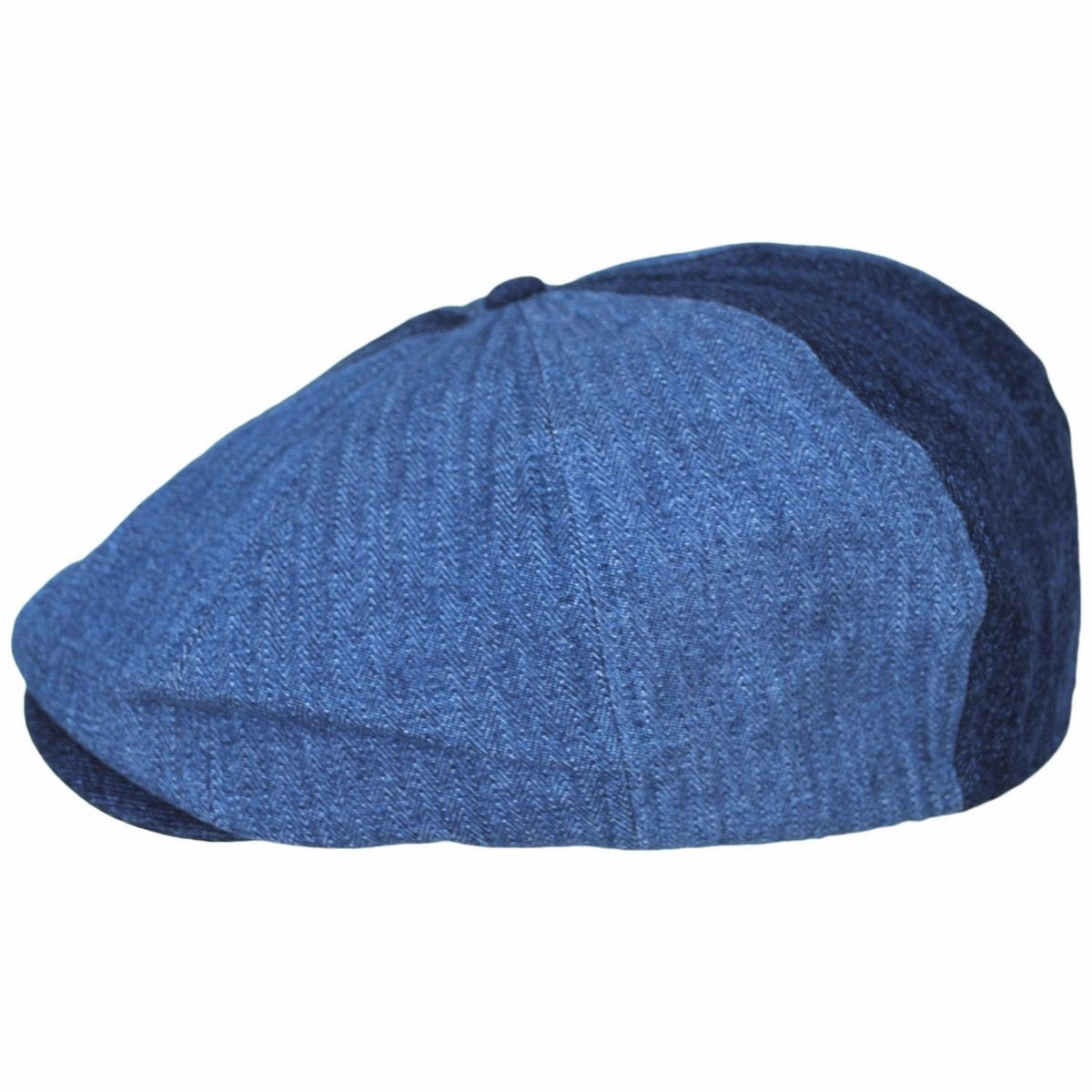 Reserve Assembly Herringbone and Denim Brood Newsboy Cap