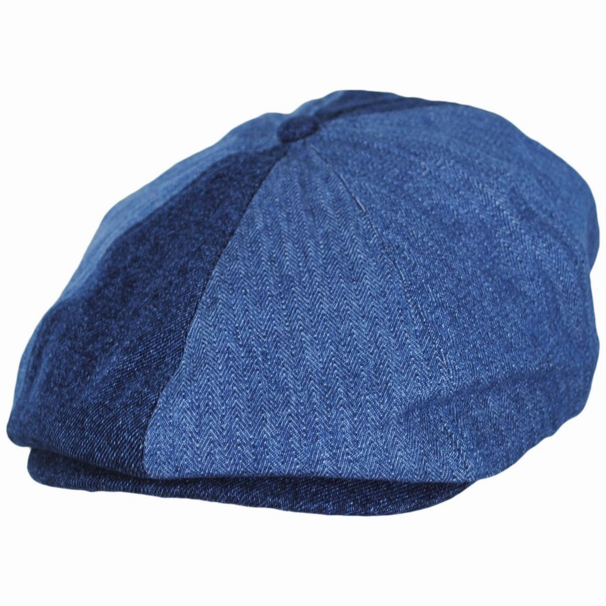 Reserve Assembly Herringbone and Denim Brood Newsboy Cap
