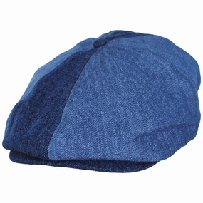 Reserve Assembly Herringbone and Denim Brood Newsboy Cap