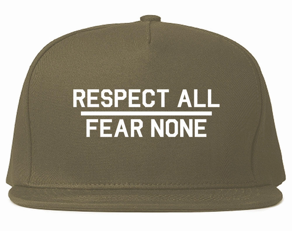 Respect All Fear None Mens Snapback Hat