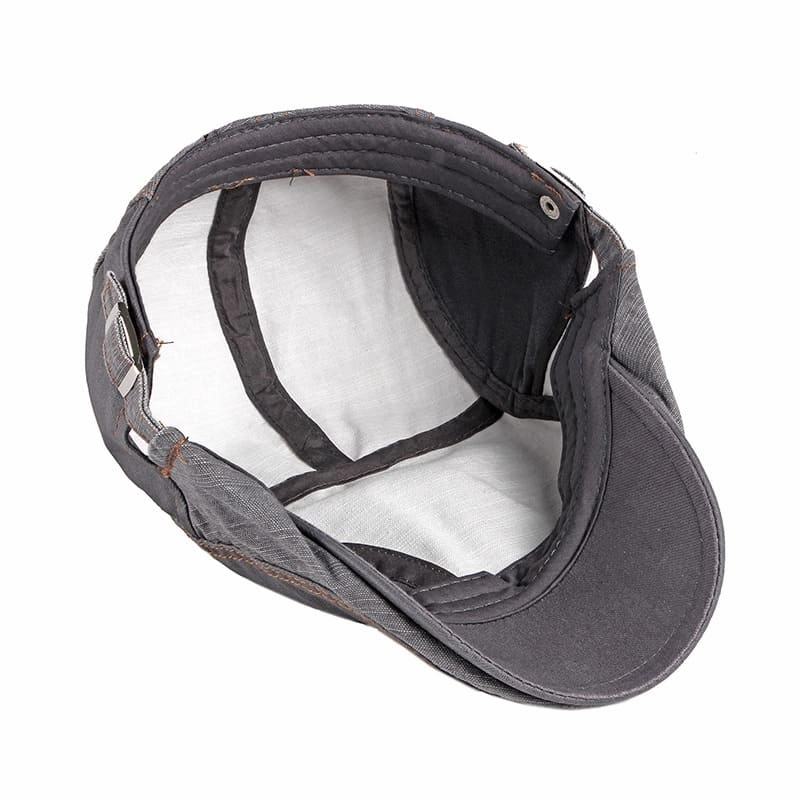 Retro Patchwork Cotton Flat Cap
