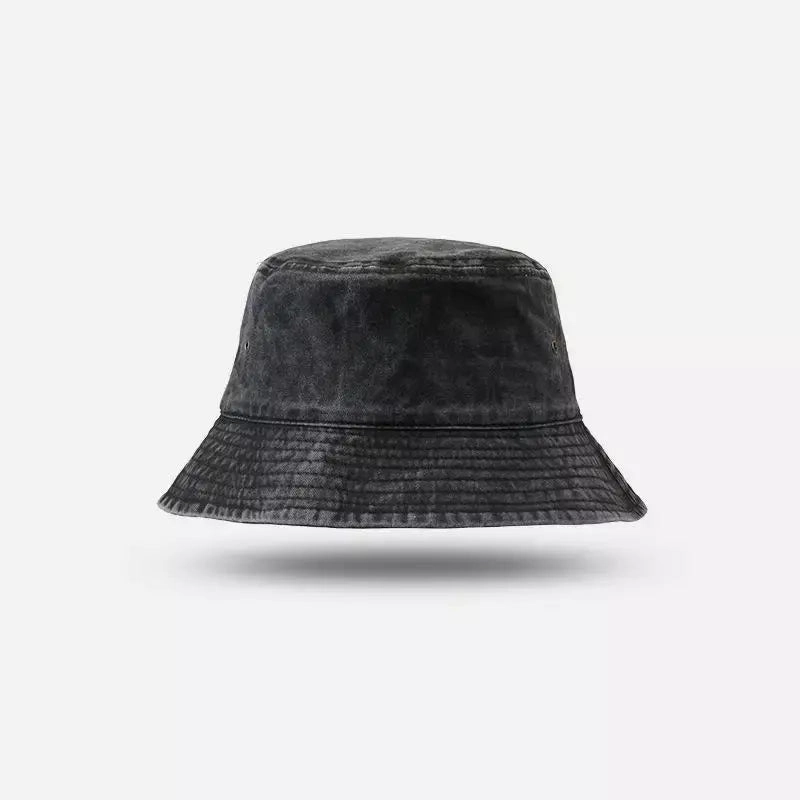Retro Washed Cotton Bucket Hat