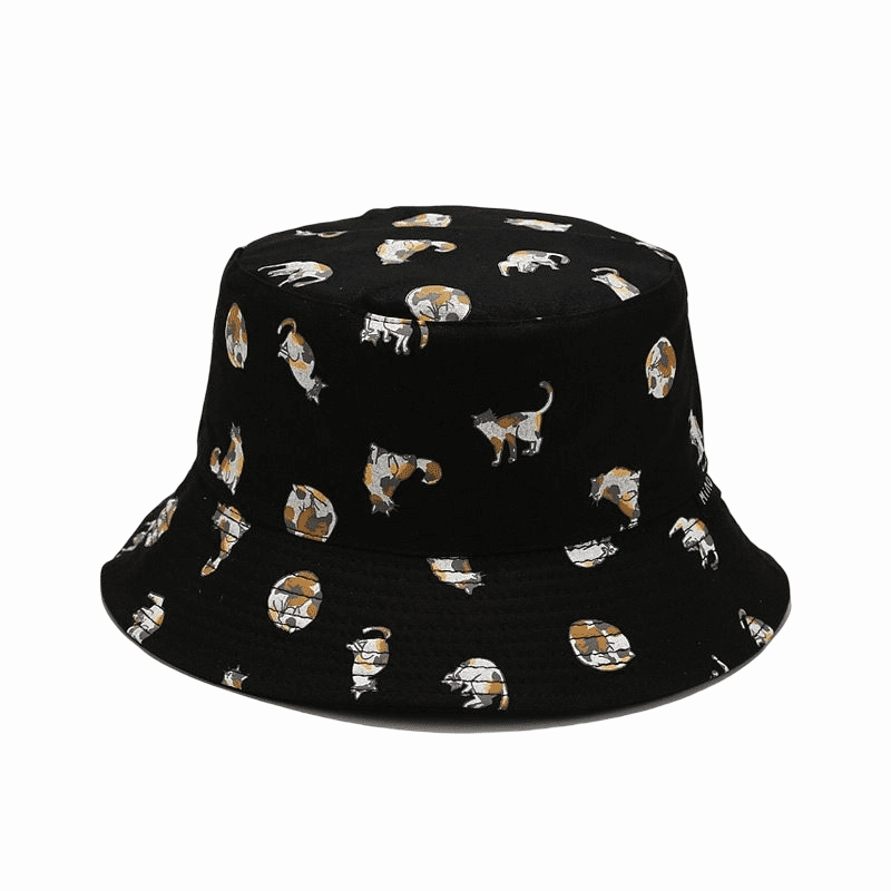 Reversible Cat Bucket Hat