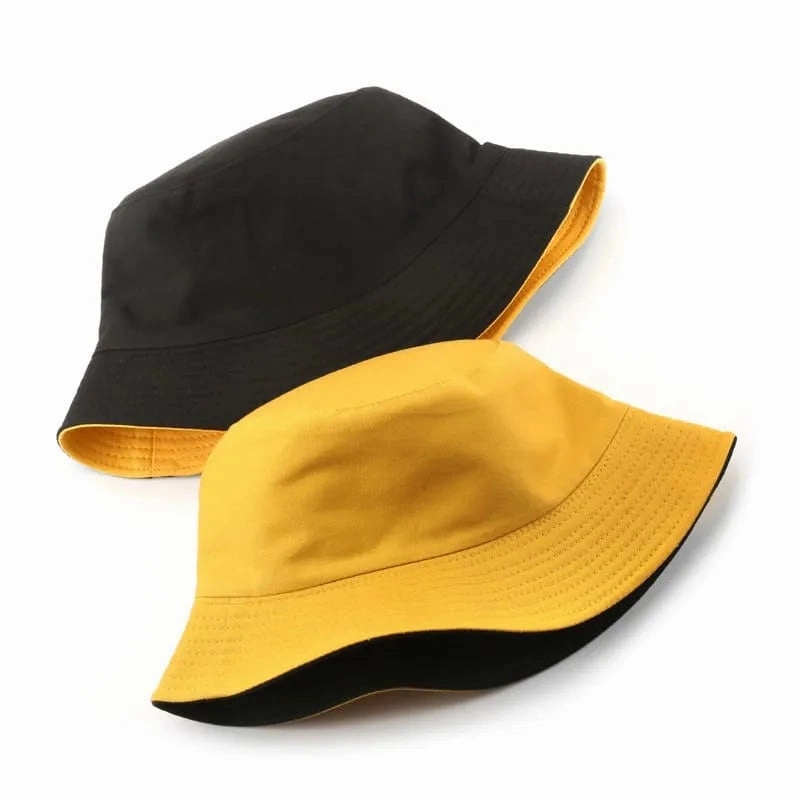 Reversible Plain Bucket Hat