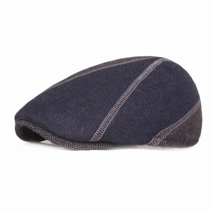 RGD Winter Earflaps Wool Flat Cap
