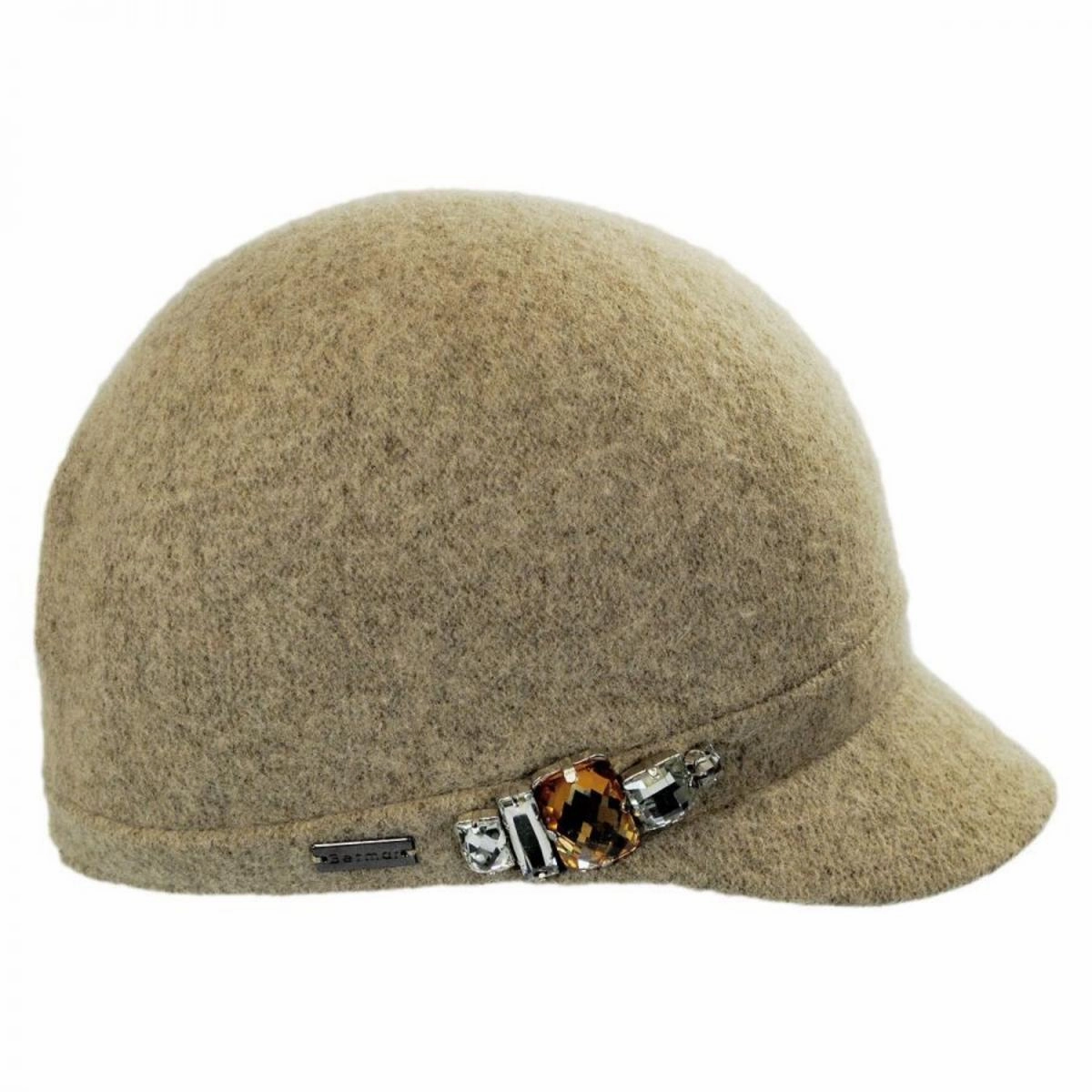 Rhinestone Wool Cap