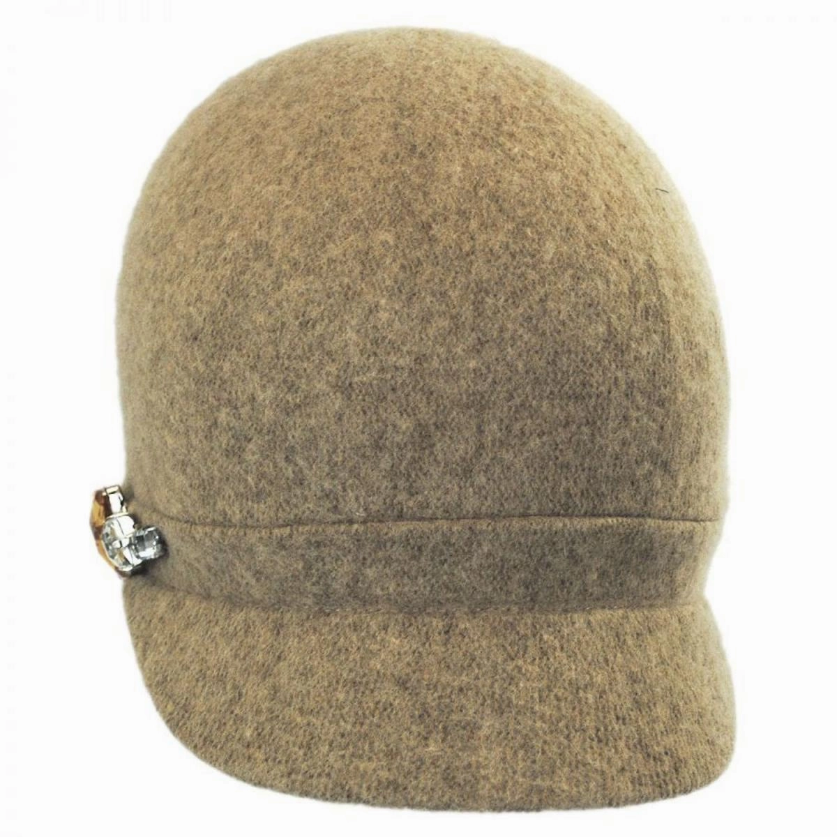 Rhinestone Wool Cap