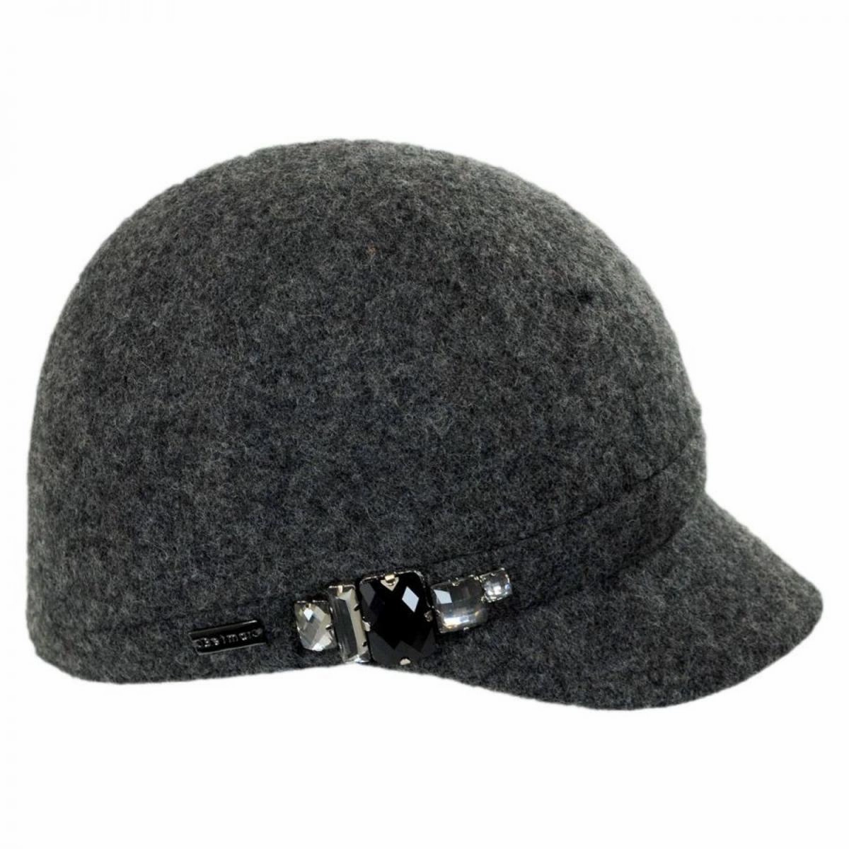 Rhinestone Wool Cap
