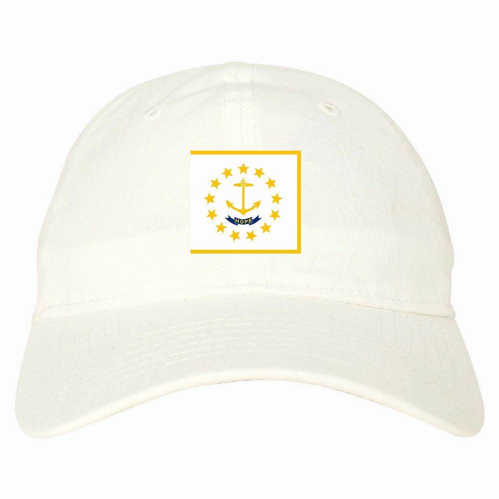 Rhode Island State Flag RI Chest Mens Dad Hat