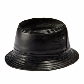 Ricard Genuine Leather Bucket Hat