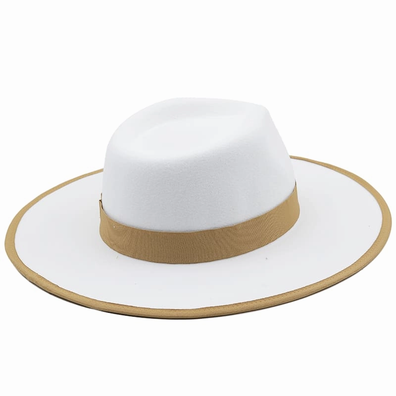 Rimini Feather White Fedora Hat