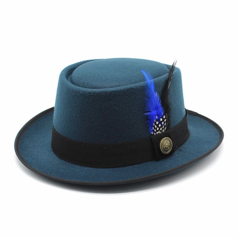 Rimini Feathers Porkpie Hat