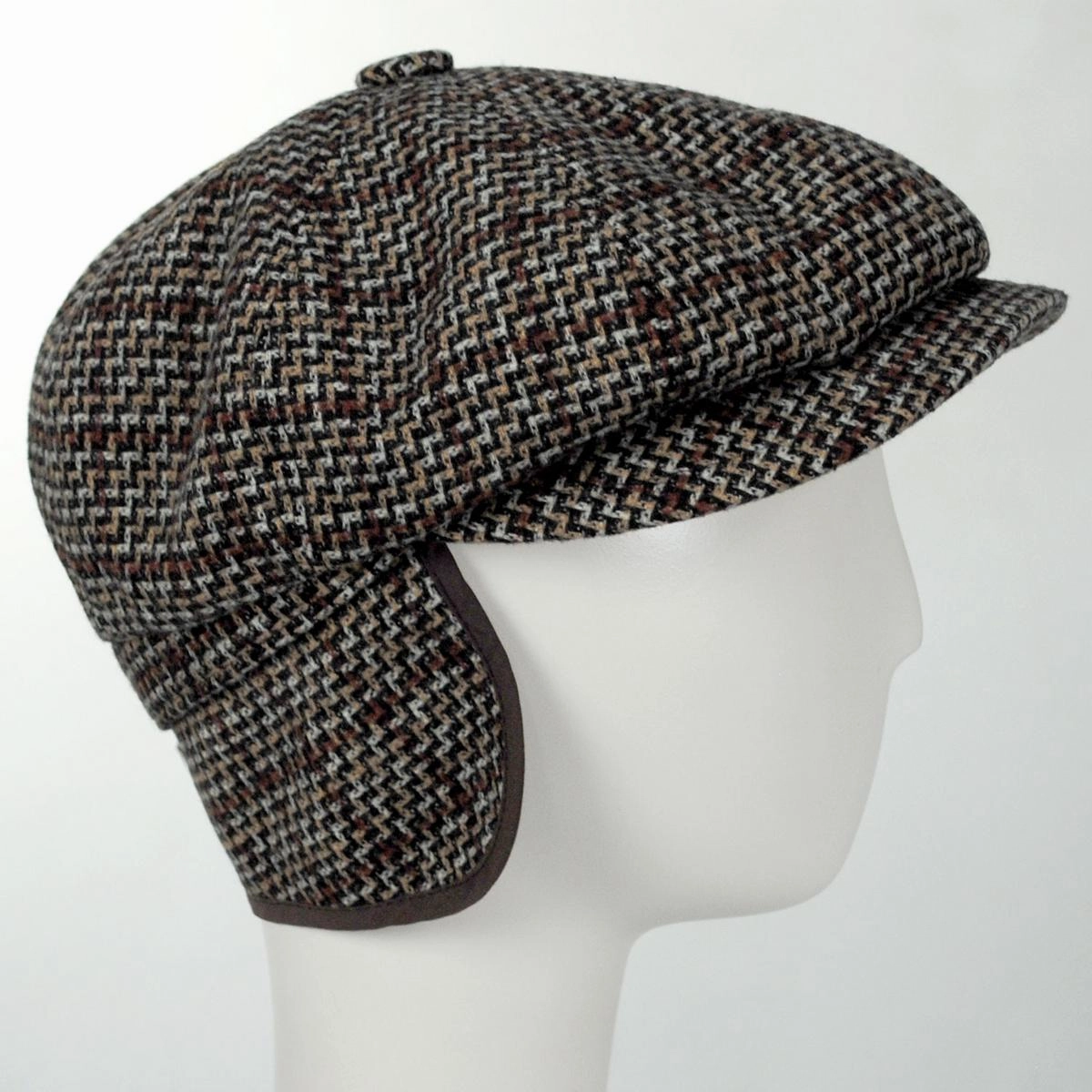 Rishton Wool Blend Earflap Newsboy Cap