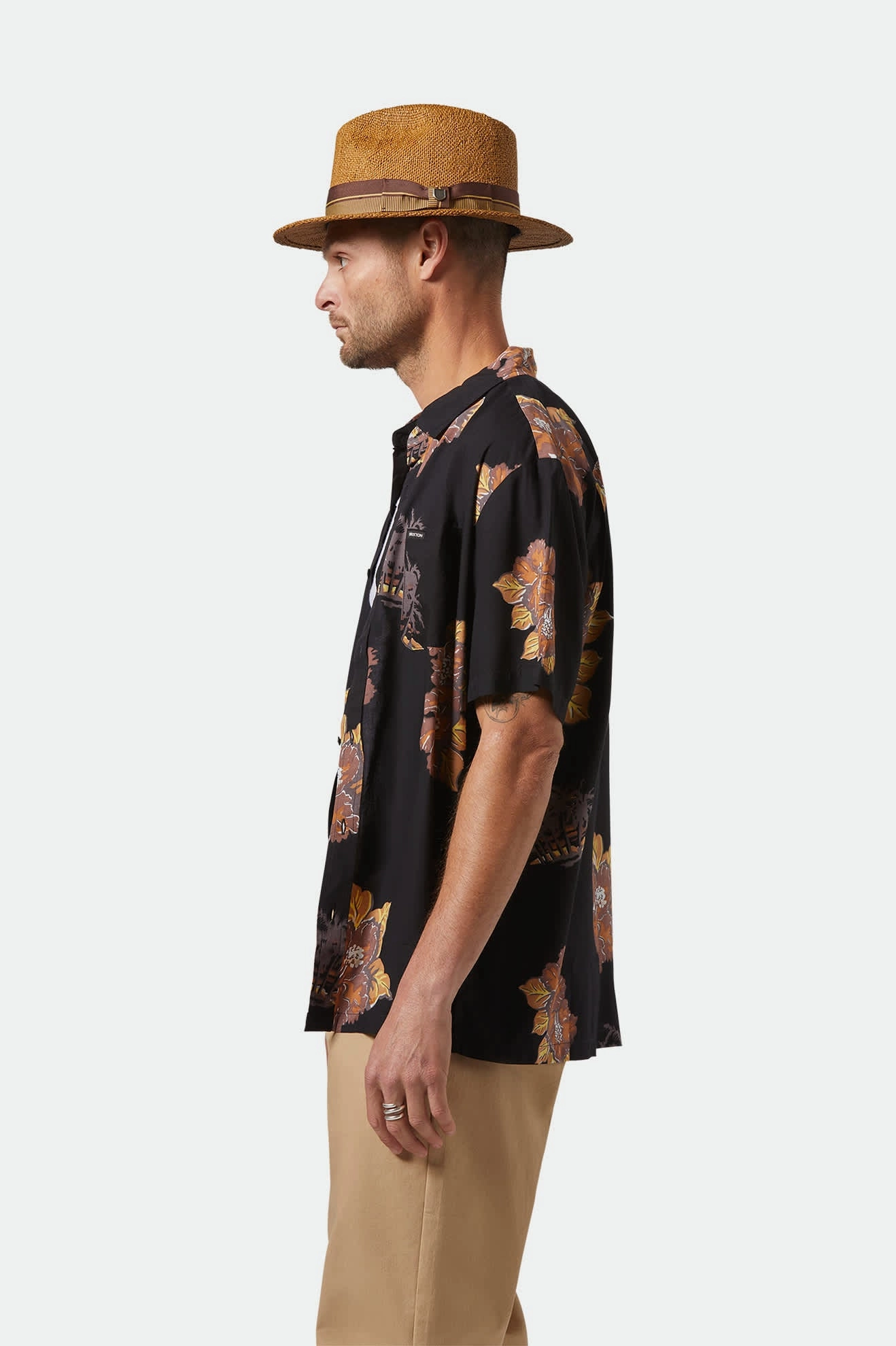 Roma Straw Fedora - Coffee
