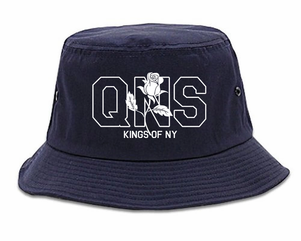 Rose QNS Queens Kings Of NY Mens Bucket Hat