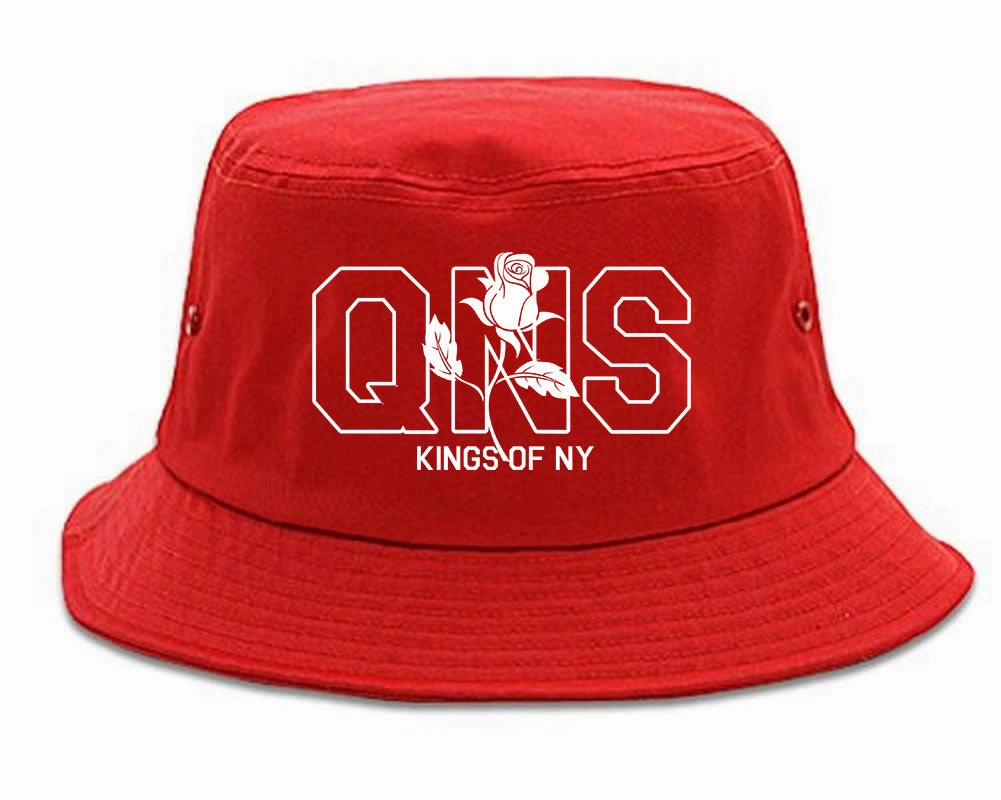 Rose QNS Queens Kings Of NY Mens Bucket Hat
