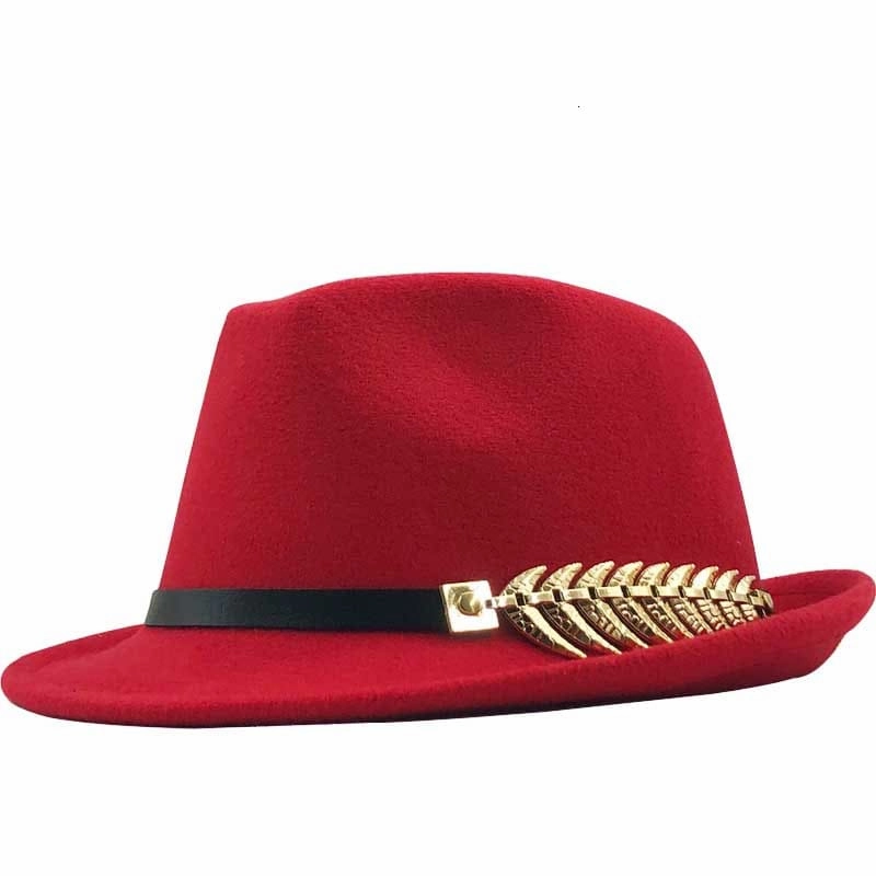 Rostock Metal Feather Trilby Hat